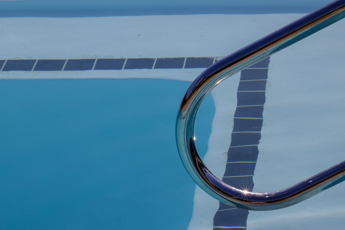 Clean pool tile and waterline