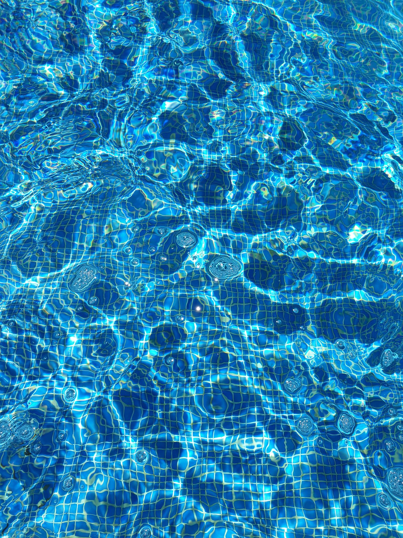 Clean residential swimming pool